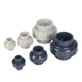 Industrial UPVC Union Pipe Fittings High Pressure NPT Threaded Equal Smooth Plastic Corrosion-resistant for Plumbing