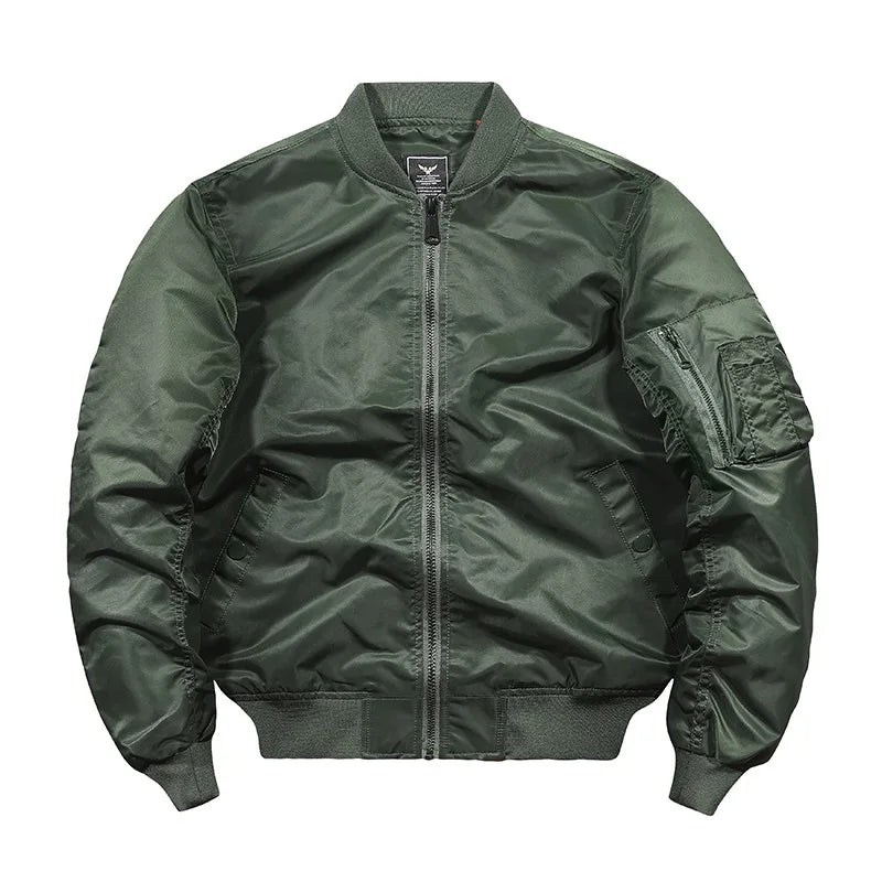 XB Blank Casual  Winter Plus Size Baseball Jacket Coat Bomber Jacket Men