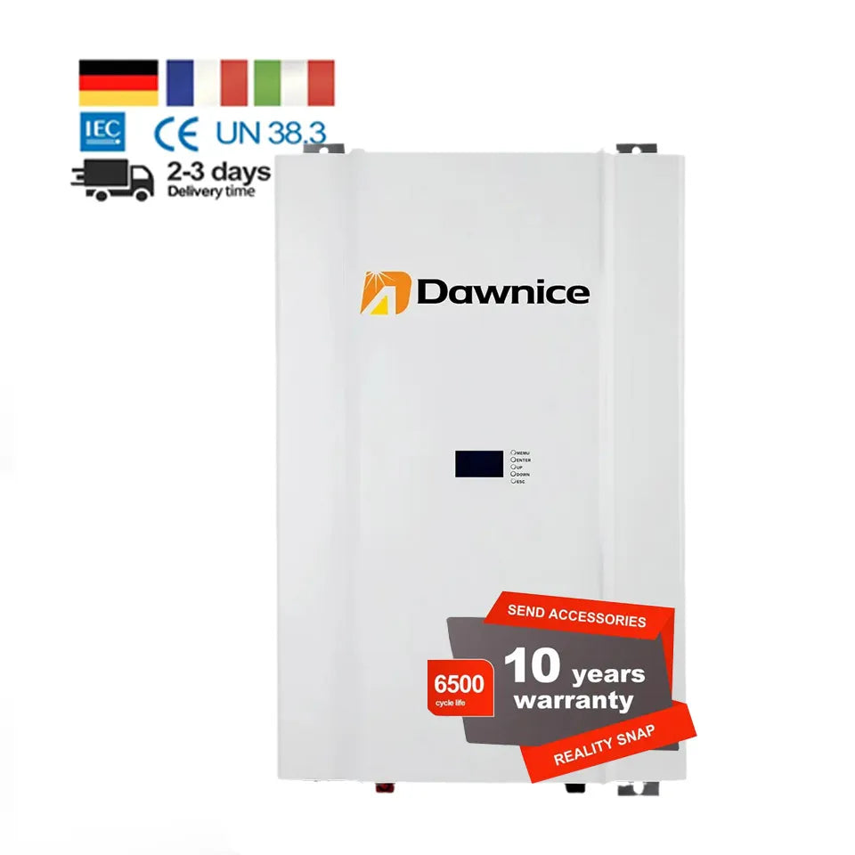 Germany Warehouse in Stock Lifepo4  5Kw 7Kw 10Kw 15Kw Lithium Storage Battery Wall Mounted Solar Battery  Pack 48V 100Ah 200Ah