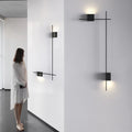 Modern Simple Long Strip Wall Lamp Living Room Designer Background Wall Light Deco Hotel Corridor Line Strip Wall Light Fixture