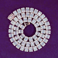 Hip Hop GRA Bling VVS 925 Sterling Silver Pass Diamond Tester Cluster Princess Baguette Cut Moissanite Tennis Chain for Men