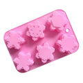 New Design Six Holes Rabbit and Easter Egg Shapes Silicone Baking Mold for Family or Friends Gathering Baking Tools MegaBDM
