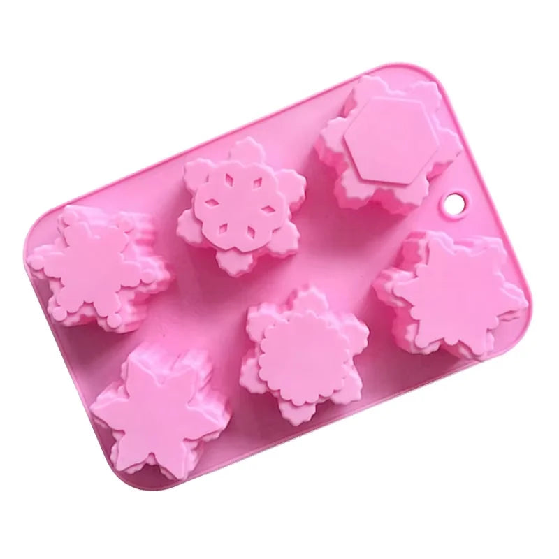 New Design Six Holes Rabbit and Easter Egg Shapes Silicone Baking Mold for Family or Friends Gathering Baking Tools MegaBDM