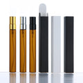 10ml Empty Refillable Amber Glass Perfume Spray Dispenser Bottle Pump Sprayer Screen Printing 100pcs MOQ Paper Box Packaging