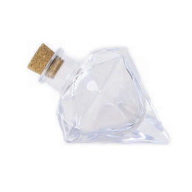 Glass Diamond Shaped Bottle