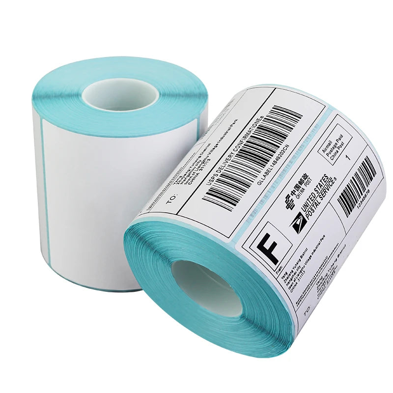 4" X 6" Direct Thermal Shipping Label 100mmx150mmx350 Blank Waterproof Printing Barcode Self Adhesive Paper Sticker ISO9001
