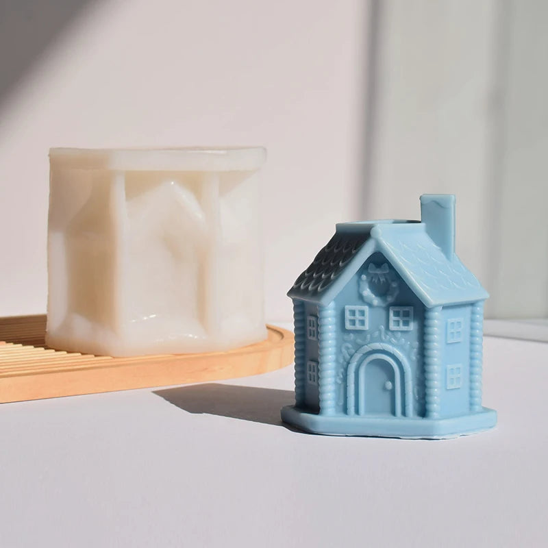 Home Family Happy House Room Can Ce Used for Wedding Gifts Candles Cake Ice Cubes Plaster Aromatherapy Soap Silicone Mold