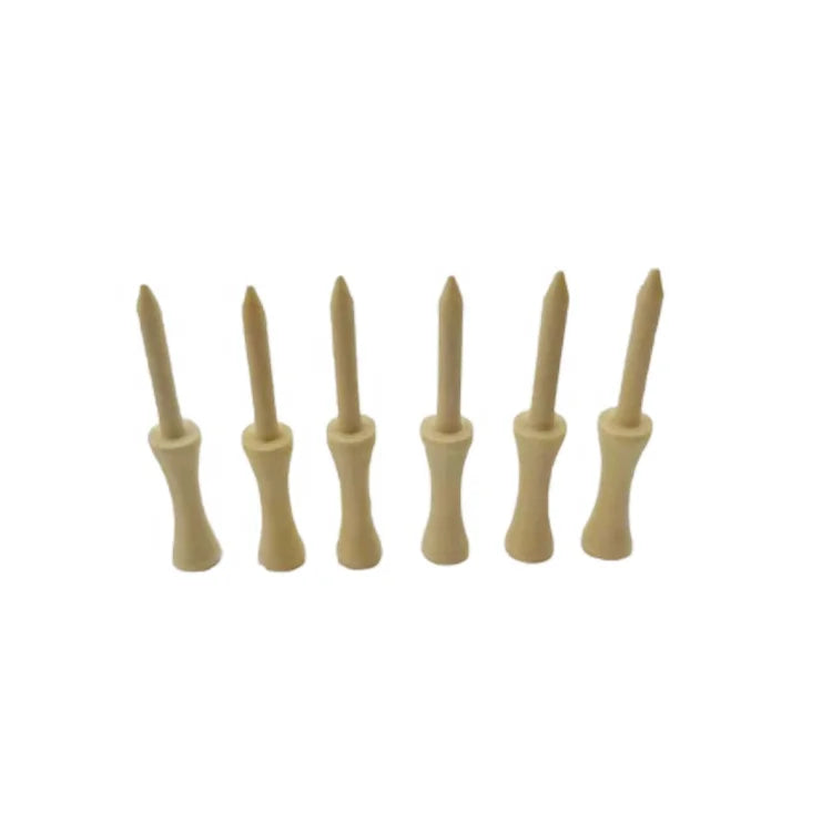 Wholesale Wooden Castle Step Down Golf Tees 2-3/4" & 3-1/4" Durable Hardwood Tees Bulk Training Tees for Drivers & Irons