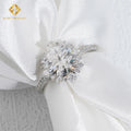 Trendy Eternity Ring Women Jewelry 925 Sterling Silver Engagement Wedding VVS1 Moissanite S925 Ring with GRA Past Diamond Test