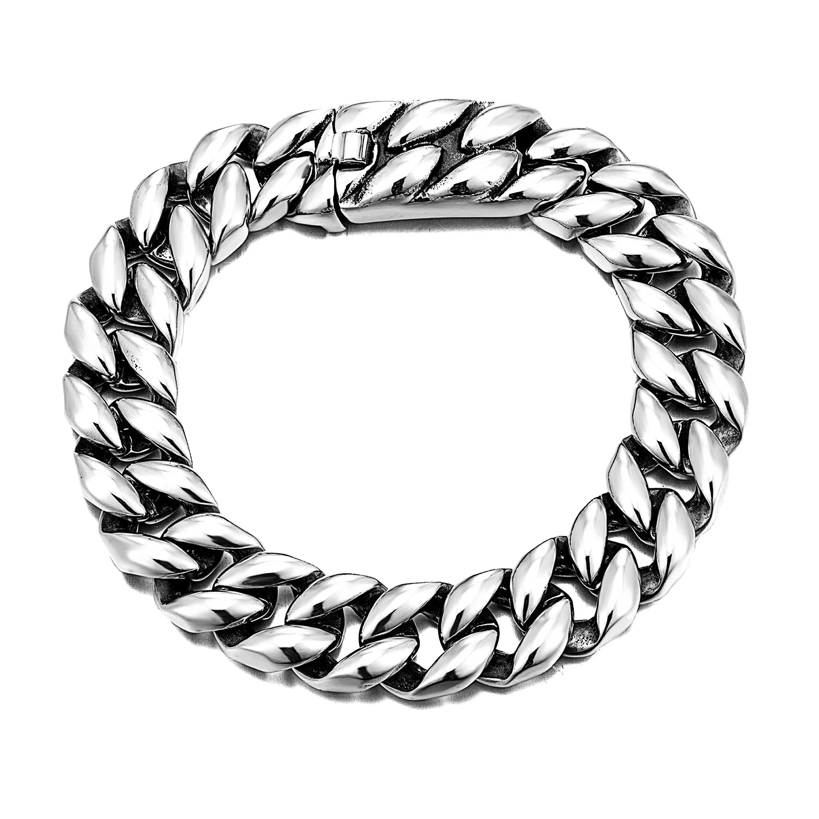 Fashion Fine Jewelry Men's Link Chain Bracelet Silver Stainless Steel Bracelet for Man