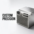 Custom Powder Coated Steel/Stainless Steel/Aluminum Sheet Metal Enclosure for Machinery Fabrication Laser Cutting Bending