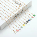 Hot Sale 27.5 Inch Butterfly Gold Bead Lanyard Eyeglass Chains and Cords Eyeglass Necklace Eyewear for Women