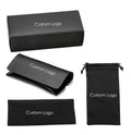 Luxury Brand Custom Vintage 4 Pieces Sets Package Sunglasses Cloth Box Pouch Storage Glasses Suit case