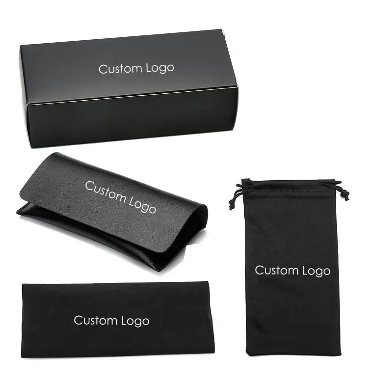 Luxury Brand Custom Vintage 4 Pieces Sets Package Sunglasses Cloth Box Pouch Storage Glasses Suit case