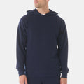 Custom Men's Breathable Knit Waffle Hooded Long Sleeve Hoodies Ribbed Cuffs Hoodies for Men