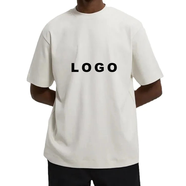 Men's Luxury Custom Logo Printed New Design Digital Printing 100% Cotton Oversized Drop Shoulder Plain T-shirts