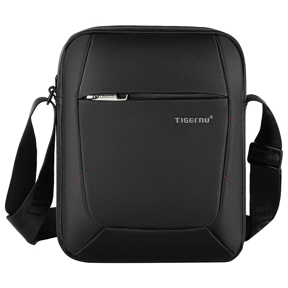 Multi Storage 9.6-inch Tablet Nylon Multi Zone Compartment Waterproof Daily Outdoor Commuting Men's Crossbody Bag Sling Bag