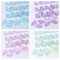 QIYI Factory Ready to Ship Grade 5A Luxury Tempera Mocha Trapezium Fancy Sew-on Stone for Decoration Garments Wedding Dresses