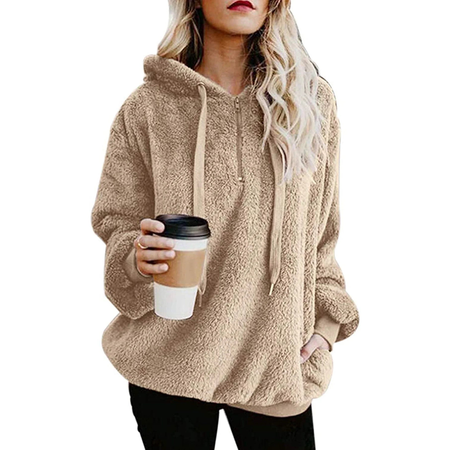 Home Textile China Fuzzy Fleece Sweatshirt Tie Dye Fluffy Coat Womens Oversized Sherpa Pullover Hoodie Hoodies with Pockets