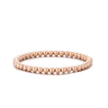Fashion Custom Stretchy Beaded Rose Gold Filled Bracelets for Women Permanent Jewelry Use