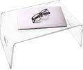 Acrylic Bed Tray With Handles Clear Laptop Stand for Home Office Lightweight Portable Lap Desk