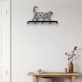 Cute 3D Wall Hooks Wall Mounted Organizer Bedroom Cat Coat Rack Entryway Key Holder Metal Wall Hook