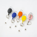 Custom logo Nurse Badge Reel Retractable Badge Holder Keychain with Carabiner Reel Clip Key Ring