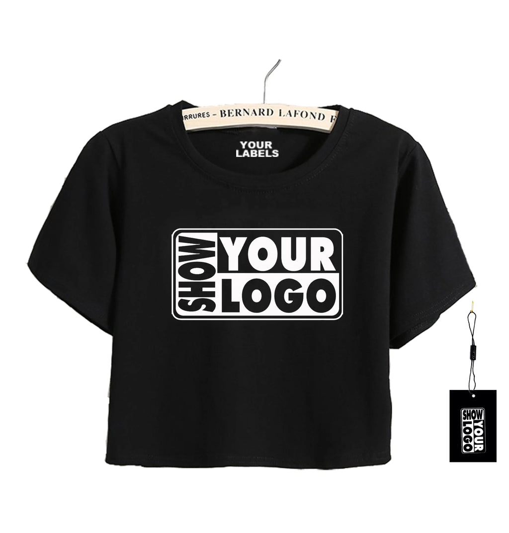 Custom 180gsm 5.3oz Summer Women's Short Sleeve T Shirt Crop Tops Loose Fit with 95% Cotton 5% Spandex Free Print Swing Tags