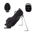 Cheap Custom Design Lightweight Golf Stand Bags 6 Dividers All Black Golf Bag Unisex Golf