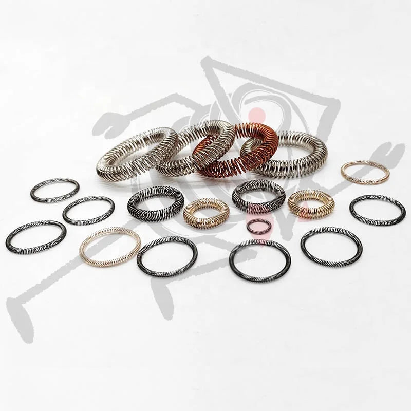 Custom Aisi 302 Slant Coil Spring Professional Industrial Contact Canted Coil Spring Customization