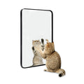Wall Mount 40x60 Rectangular Black Frame Mirror Lighted Plastic Bathroom Mirror Vertical Horizontal Hanging Bedroom Living Room