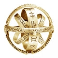 R.GEM. Creative Retro Punk Vintage Jewelry Cosmic Stainless Steel Finger Couple Statement Astronomical Ball Ring