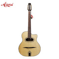 Handmade Aiersi Brand Grande Bouche Gypsy Jazz Arch Top Acoustic Guitar Vintage Professional Bluegrass Stringed Instruments