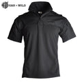 HAN WILD Solid Color Motorcycle Quick-drying T-shirt Camouflage Shirt Tactical Polo Shirt