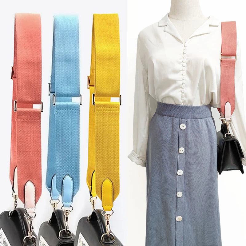 Meetee B-S569 5cm Adjustable Canvas Webbing Bucket Bag With Accessories Wide Shoulder Strap