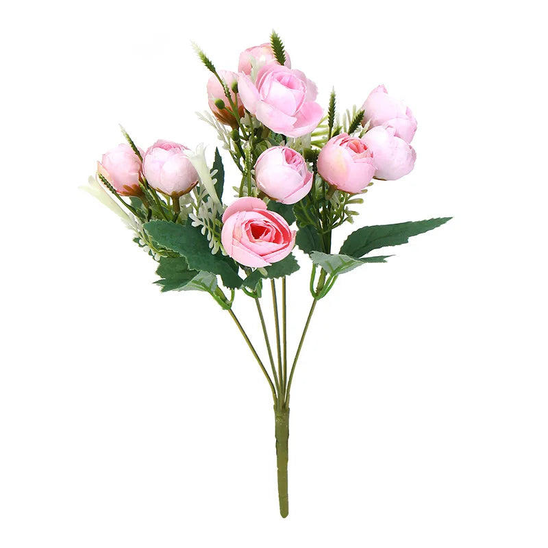 32cm Decoration Artificial Rose Flower Factories Wholesale Wedding Real Touch Artificial Flowers Roses Bouquet