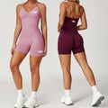 Custom-Made Women's Gym Sportswear Set New Fashion Seamless Yoga Shorts Breathable Fitness Exercise Clothing