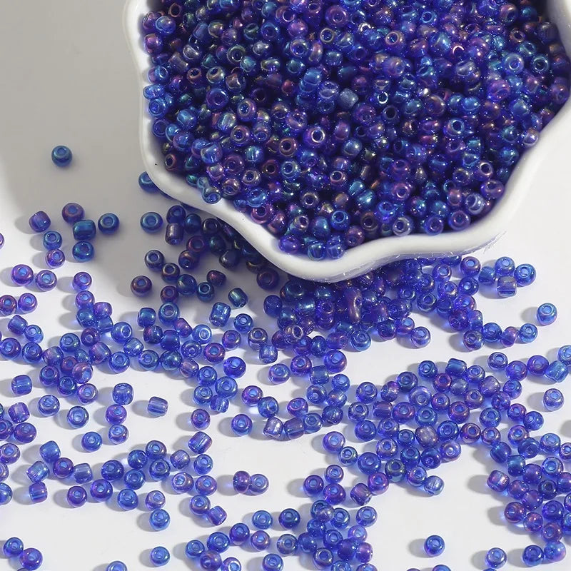 15g/ Pack rainbow Colors Glass Seed Beads 6/0 Seed Beads 4mm Jewelry Making