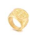 KALEN Men Gold/Silver/Black Stainless Steel Christian Cross Jewelry Ring