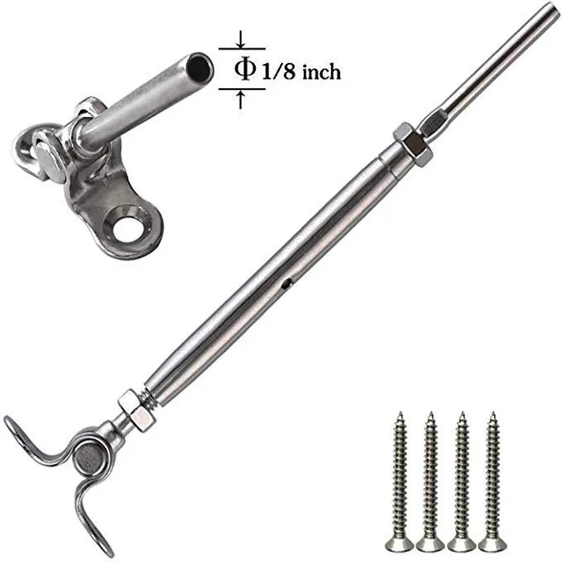 Stainless Steel Cable Tensioner Wire Rope Fitting for Deck Cable Railing Balustrade