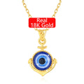 Hot Sale Discount Real Gold Jewelry 5D18K Gold Woman Man Gift Demon Blue Eye Pendant