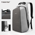 Premium Men's Business Laptop Backpack with USB Port Durable Fashion Mochila Waterproof Polyester Oxford Cloth Letter Pattern