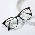 Fashionable Round Glasses Frames Eyewear Glasses Blue Block