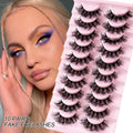 Wholesale Handmade 0.03 Classic Mink Eyelash Extensions 20 mm Cluster Lash Box Packaging Mixed Length Eyelash Gift Set