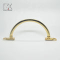 Custom Metal Handle Light Gold Bag Handle Arch Zinc Alloy Handbag Handle for Lady Bag Strap Hanging Hanger Clasp