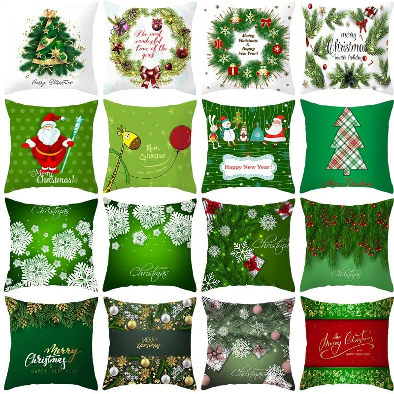 Custom Snowflake Decorative Plush Throw Pillow Case Cushion Cover Decorative Merry Christmas Pillow Cover Cases Sofa Home Decor