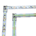 NEW 2Pin COB Connector 2 Pin 8mm 10mm COB SMD LED Strip Light Snap Buckle L-Shaped Corner Connector Transparent No Dark Area