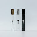 Empty Cosmetic 10ml Portable Travel Size Aluminum Sprayer Perfume Trial Bottle Empty Clear Glass Perfume Oil Spray Bottle