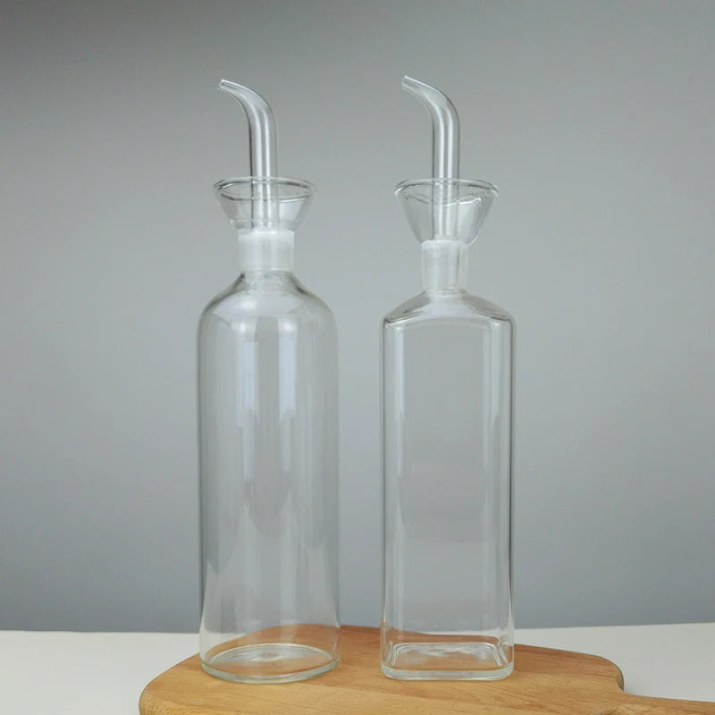 500ml 17oz borosilicate Glass Cooking Oil Bottle Glass Olive Oil Vinegar Dispenser Bottle with Spout for Kitchen