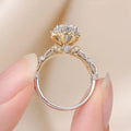 Bridal Jewelry Engagement Rings 1Carat 925 Sterling Silver Moissanite Wedding Ring for Women With Certified